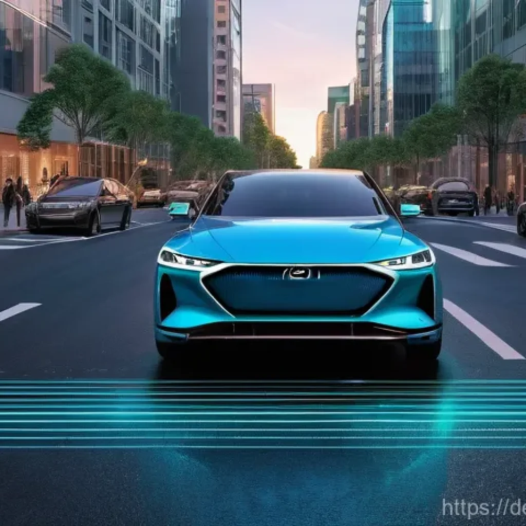 컴퓨터 비전과 머신러닝의 결합 방법 - **Autonomous City Navigation at Dusk**
A futuristic autonomous car drives along a bustling city ...