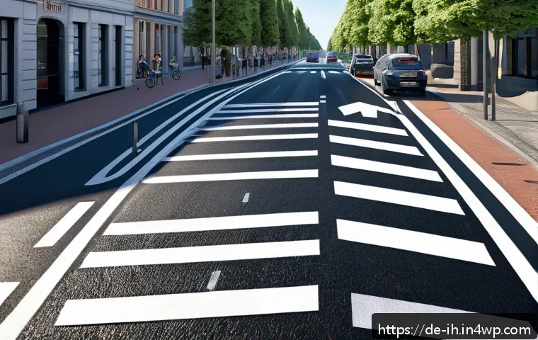비전 시스템을 위한 최적의 데이터셋 추천 - A highly detailed urban street scene showcasing various vehicles, pedestrians, and traffic signs wit...